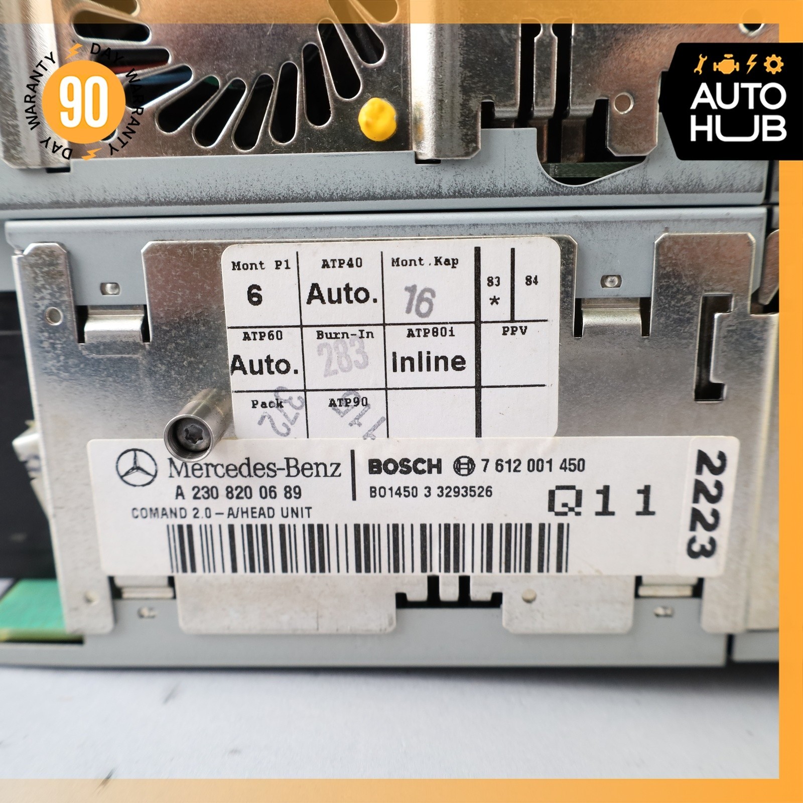 03-04 Mercedes R230 SL500 SL55 AMG Head Unit Radio Command Navigation OEM 83k