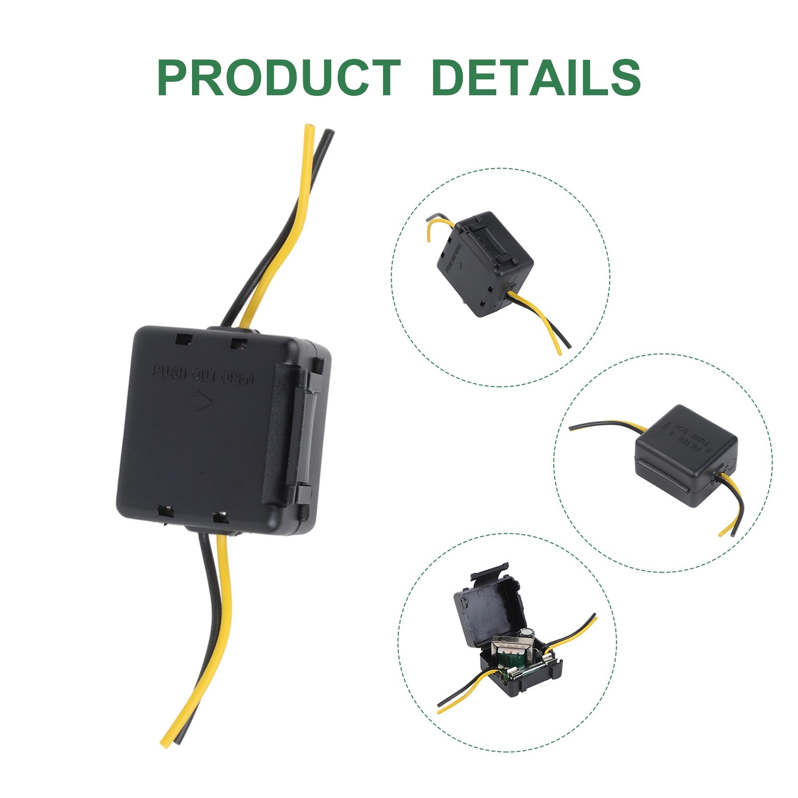 Quick and Easy Installation Car Power Signal Filter for Enhanced Sound