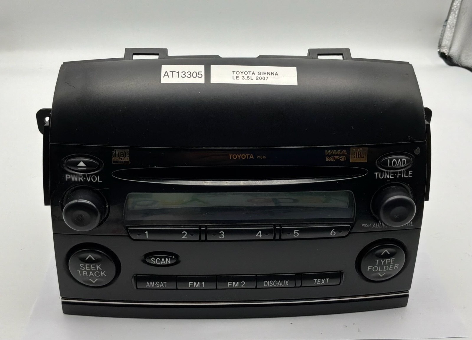 OEM 04-10 Toyota Sienna LE AM FM Radio Receiver CD WMA MP3 Single Disc Player