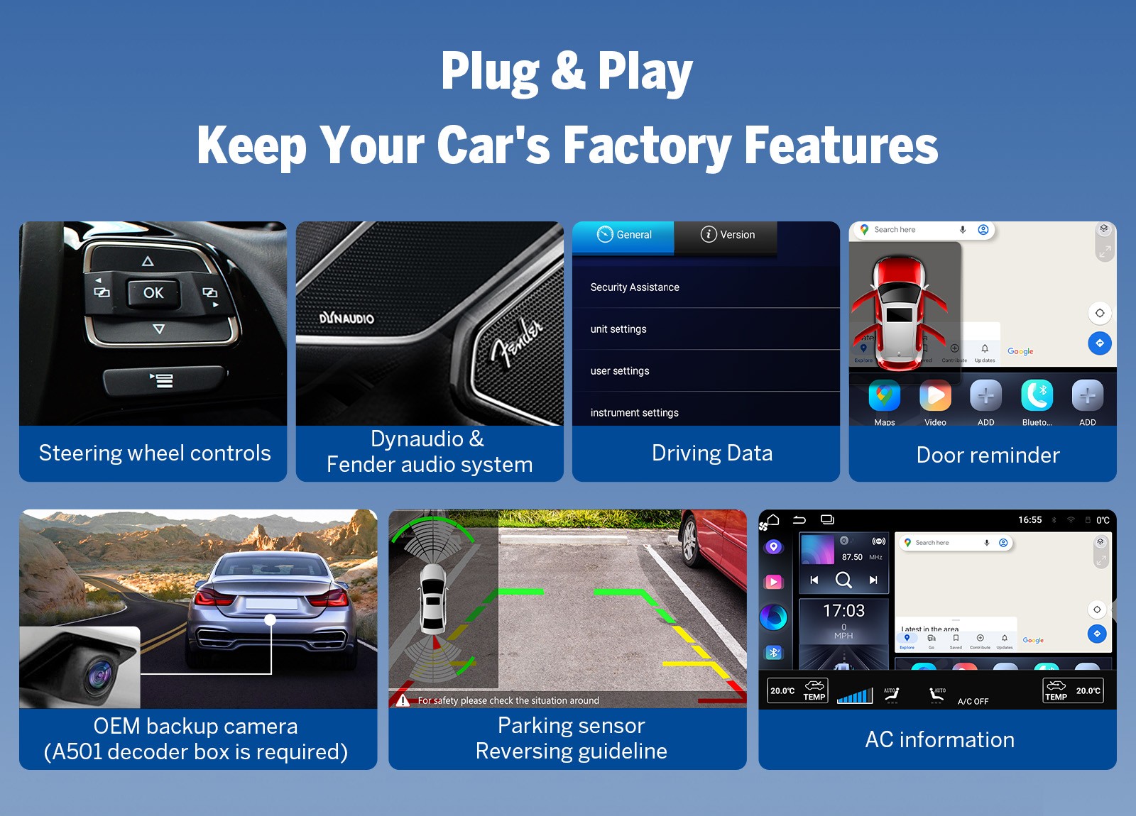 For VW Volkswagen Jetta Passat 9″ Car GPS Stereo Android Auto 10 CarPlay+ Camera