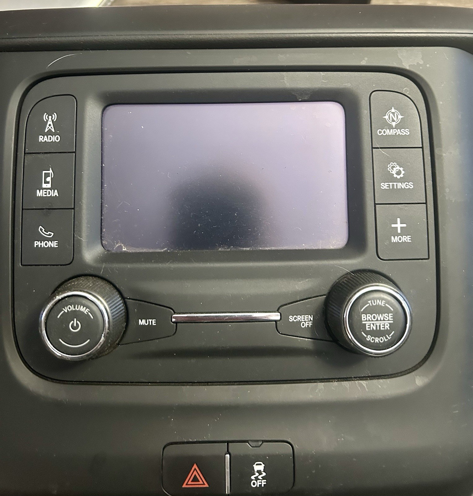 2020 RAM Uconnect 5″ Inch Screen Radio A/C Controls Vents Screen