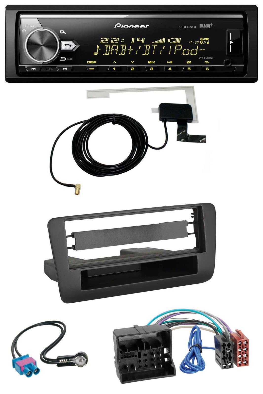 Pioneer Bluetooth DAB USB MP3 Car Stereo for Audi A1 (2012 onwards)