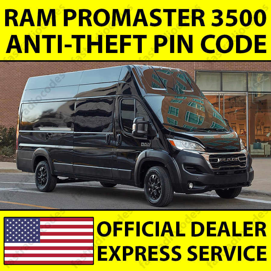 ✅RAM PROMASTER 3500 CAR RADIO ANTI-THEFT UNLOCKING PIN CODE FAST & RELIABLE✅