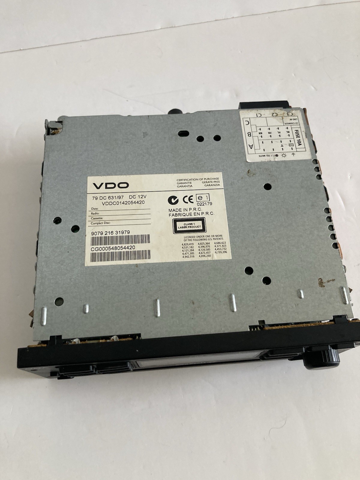 Hyundai Coupe Radio Stereo CD Player RDS VDO Genuine 79DC631/97