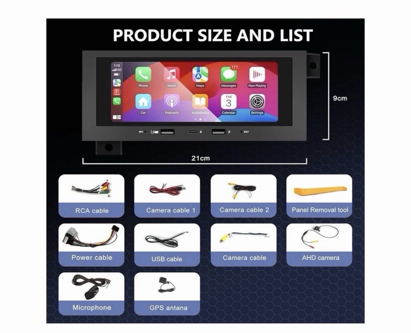 Car Radio [2G+64G] for Dodge Ram 1500 Caravan/Chrysler Town & Country Apple Car