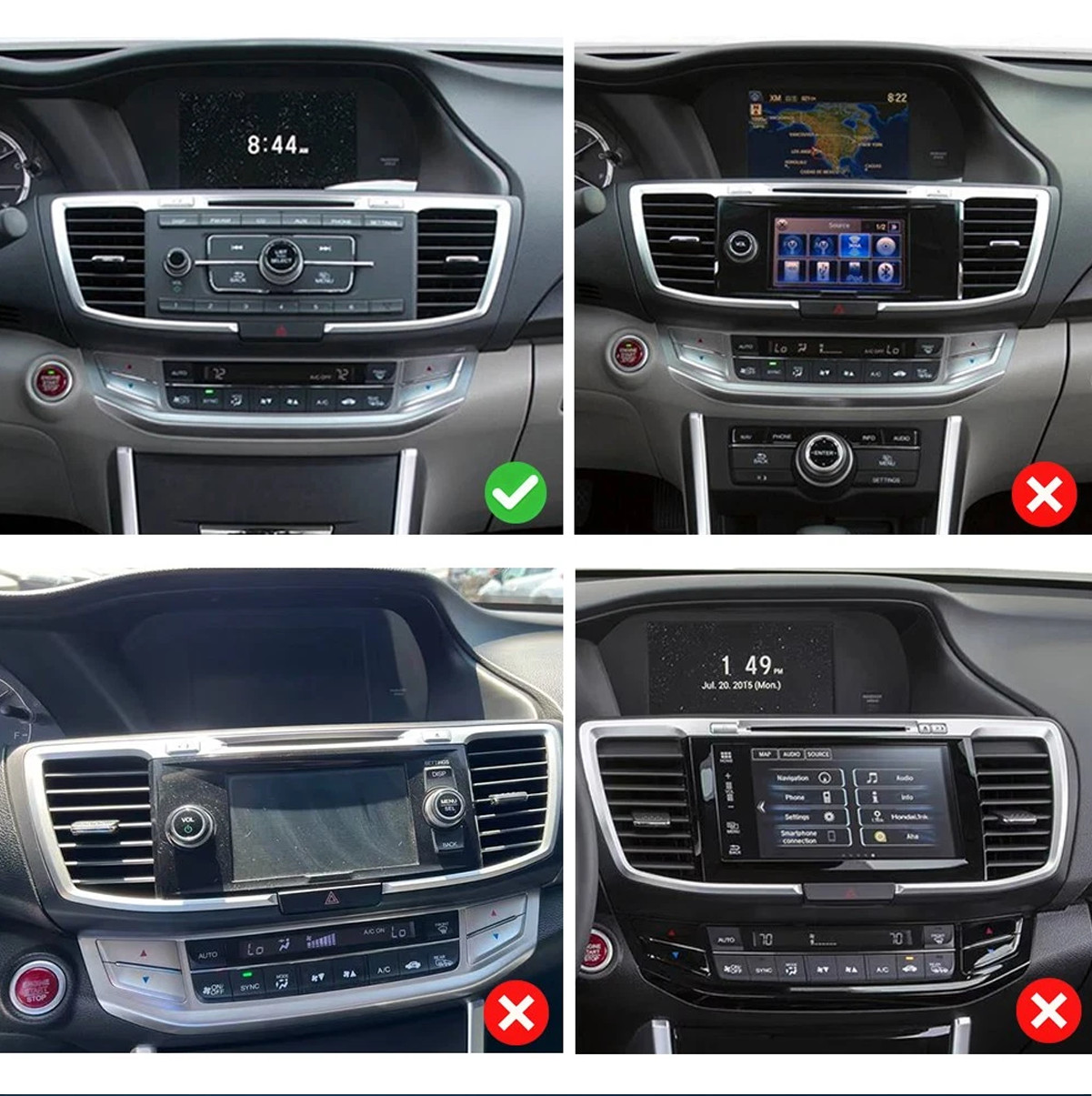 10in Head Unit 32G GPS Navigation Fit Honda Accord 2013 2014 2015 Carplay Radio