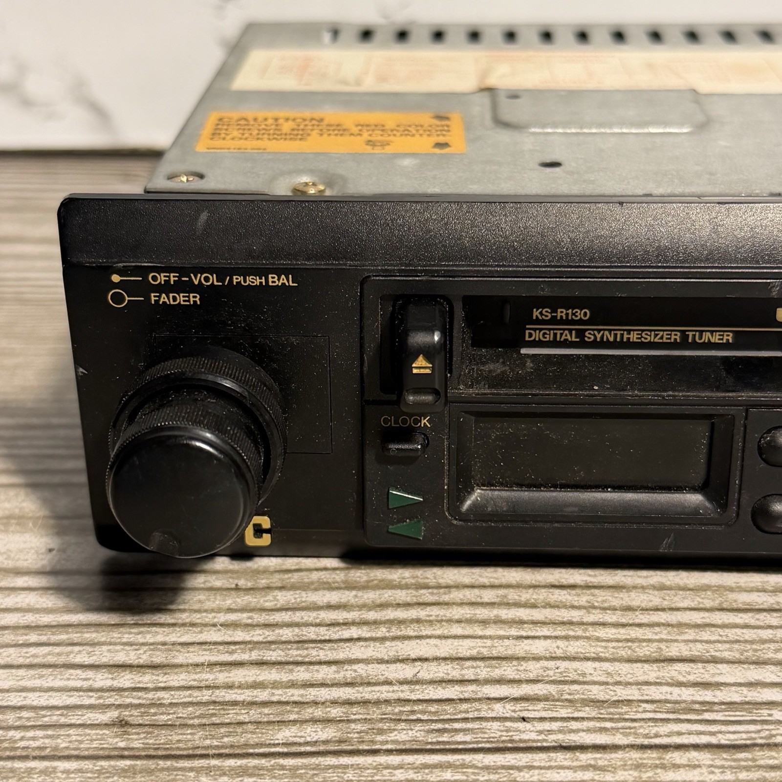 JVC KS-R130 AM/FM Radio Cassette Car Receiver Complete Untested Sold As Is
