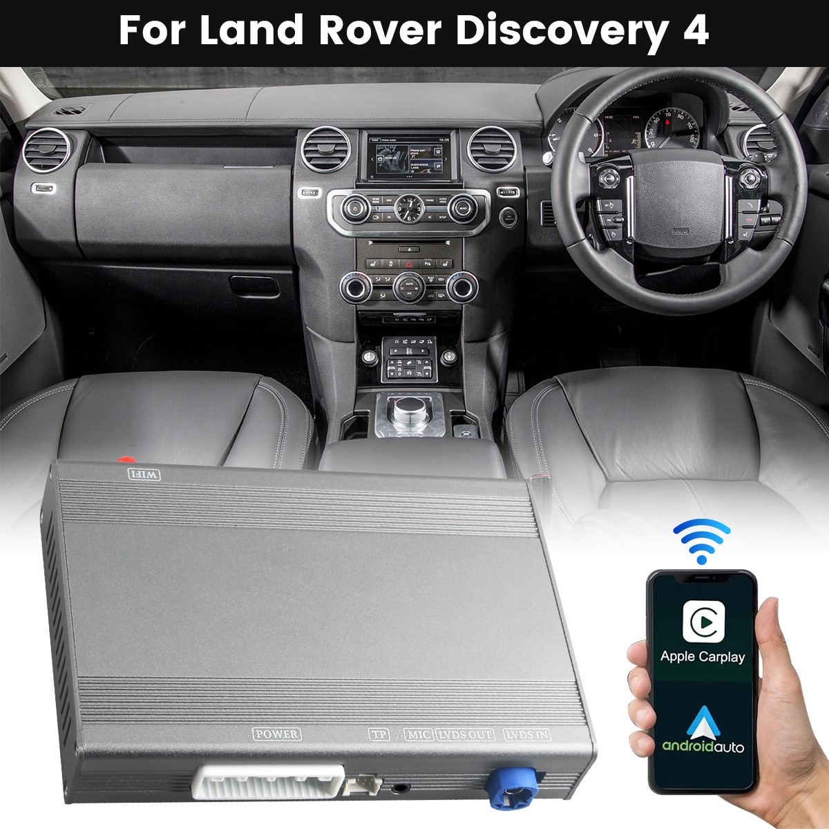 Wireless CarPlay Android Auto Fit for Jaguar Land Rover With Harman/Bosch System
