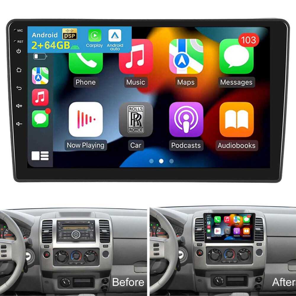 9” Car Radio Stereo For Nissan Frontier 2005-2008 Android 15 Carplay GPS Navi