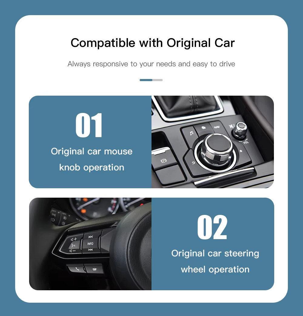 Mazda WIRELESS Android Auto Kit Apple Carplay CX5 CX3 CX9 MX5 Mazda 6 Mazda 3