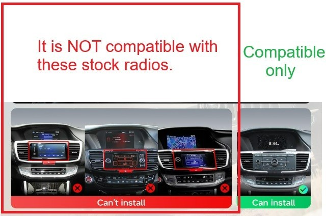 Car Radio Stereo Honda Accord 2013-2017 CarPlay Android Auto 11.5″ Backup Camera