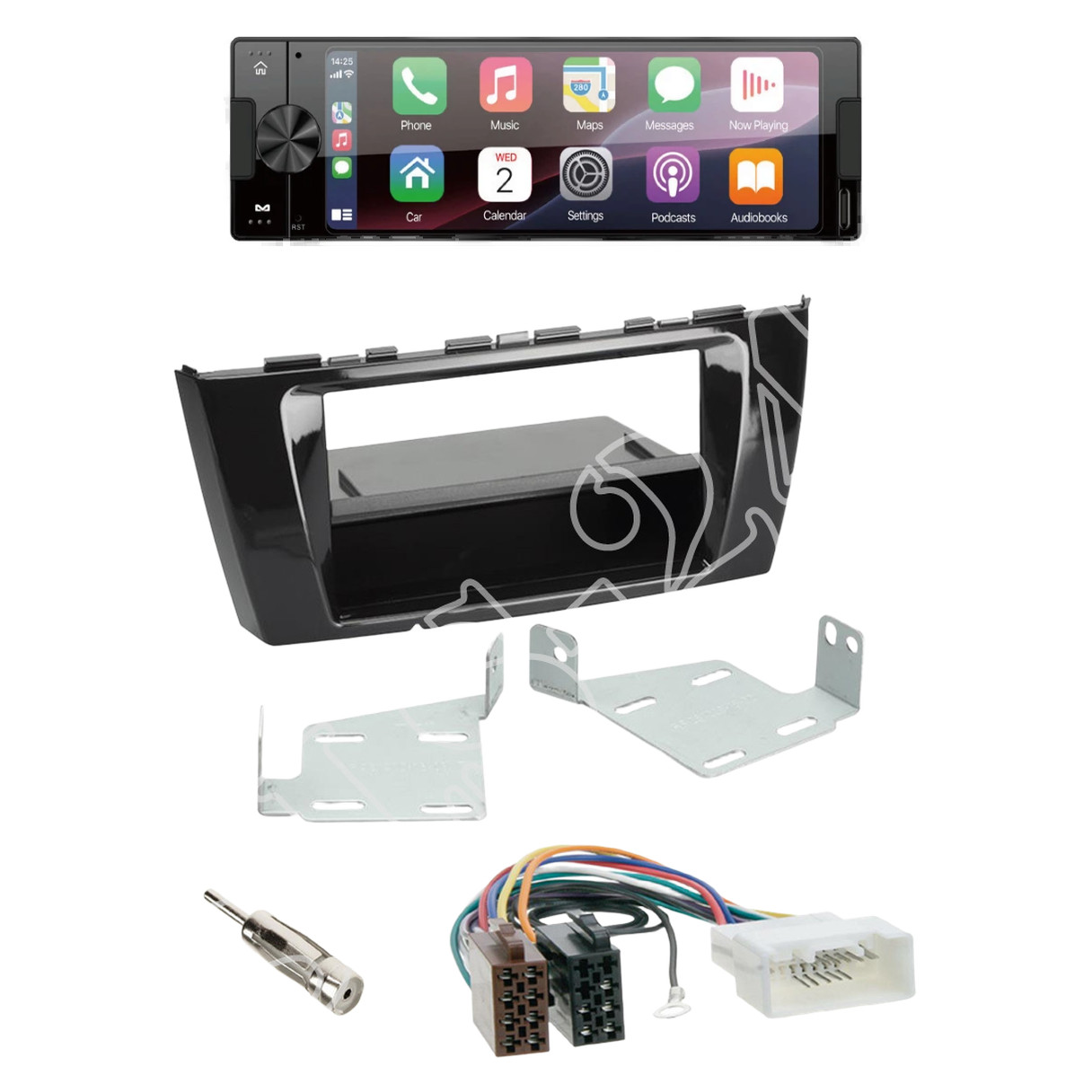 Ampire CPR60 radio CarPlay DAB + with installation kit for Mitsubishi Space Star (A00)