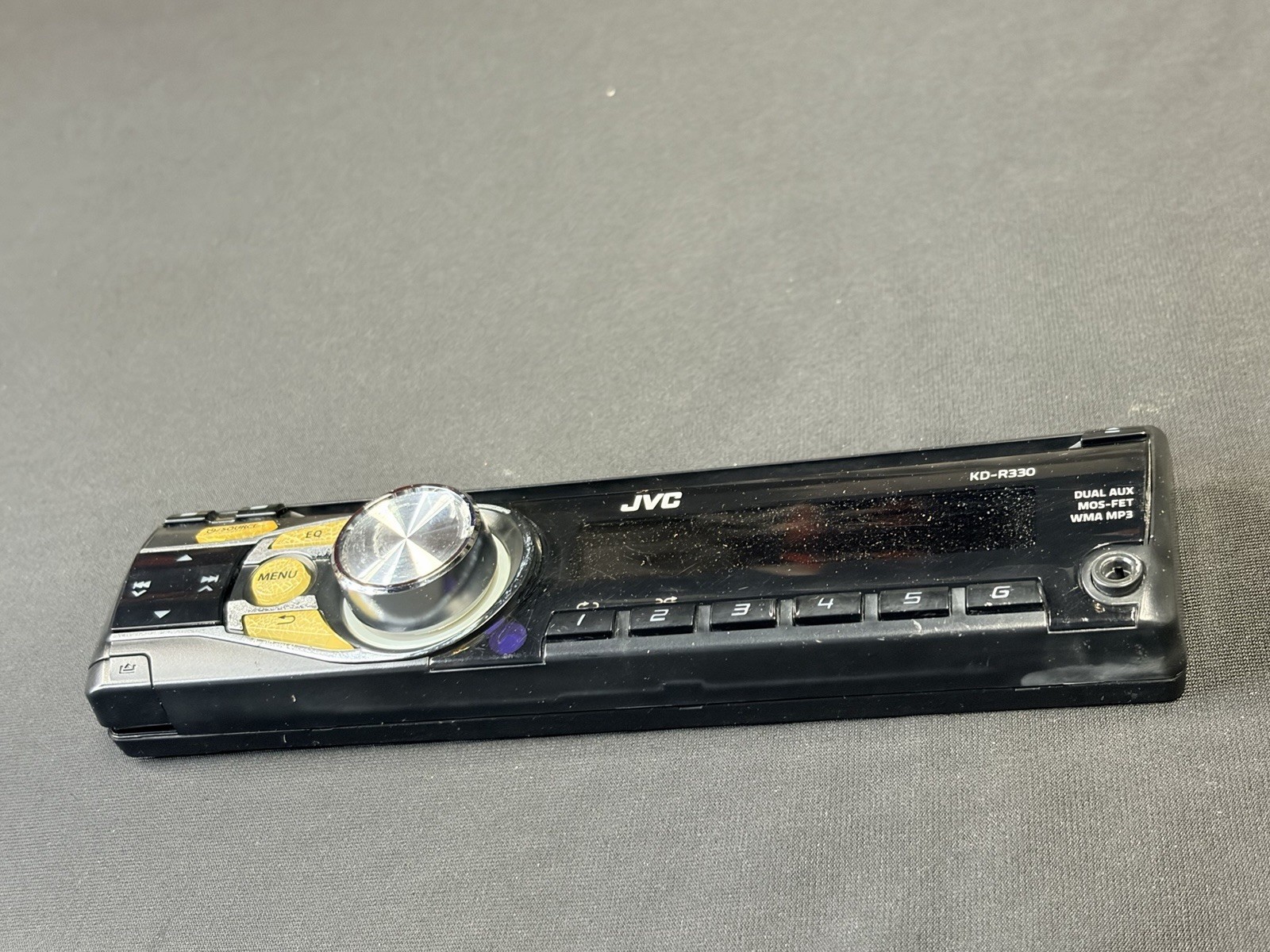 JVC Single Din Removable Radio Face/ KD-R330/ Dual Aux, *not Tested*