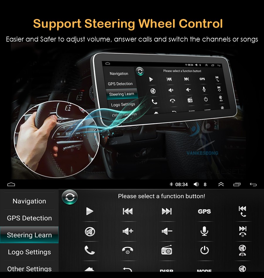 13.3″Screen For Mercedes-benz Sprinter Android GPS Navigation CarPlay Car Stereo