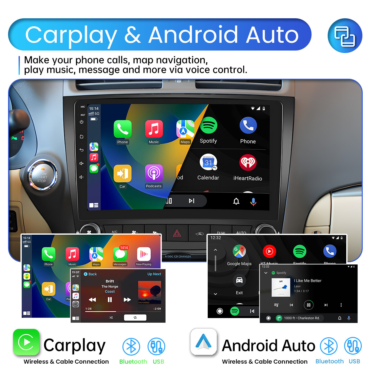 FOR LEXUS IS250 IS350 2006-2012 ANDROID 12 APPLE CARPLAY CAR STEREO RADIO FM/RDS