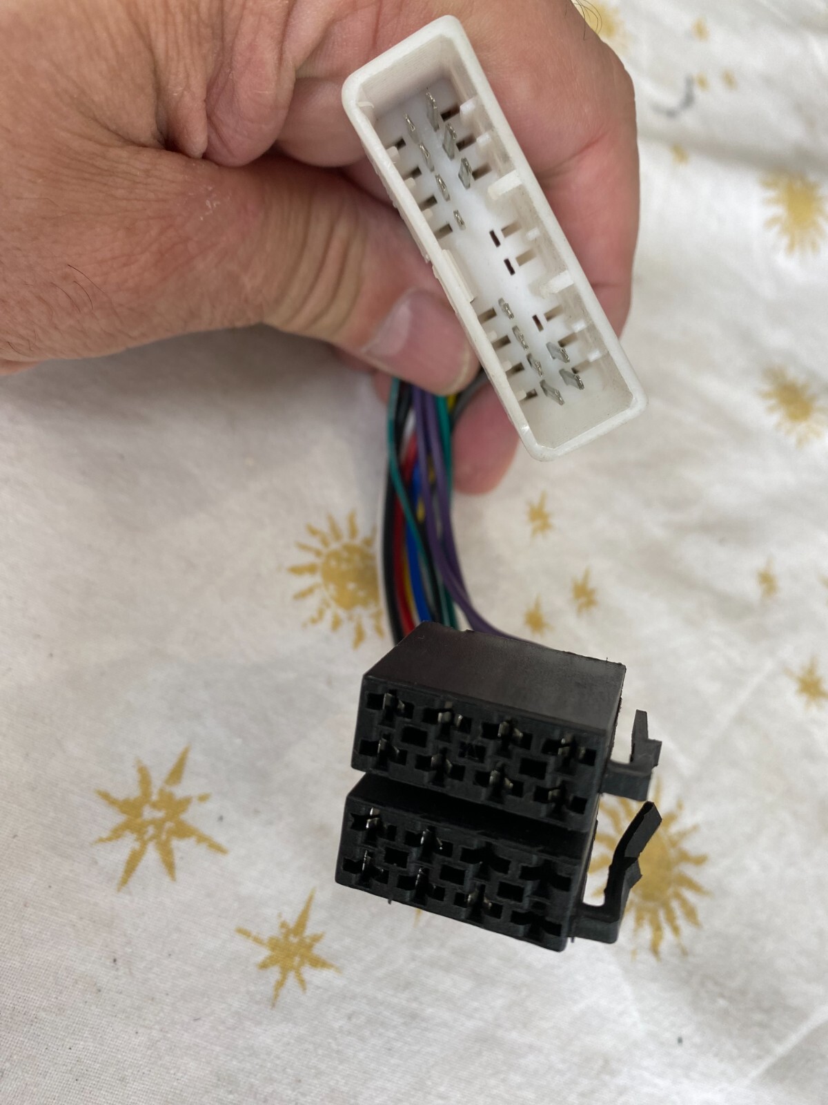 1980s car radio wiring harness unknown