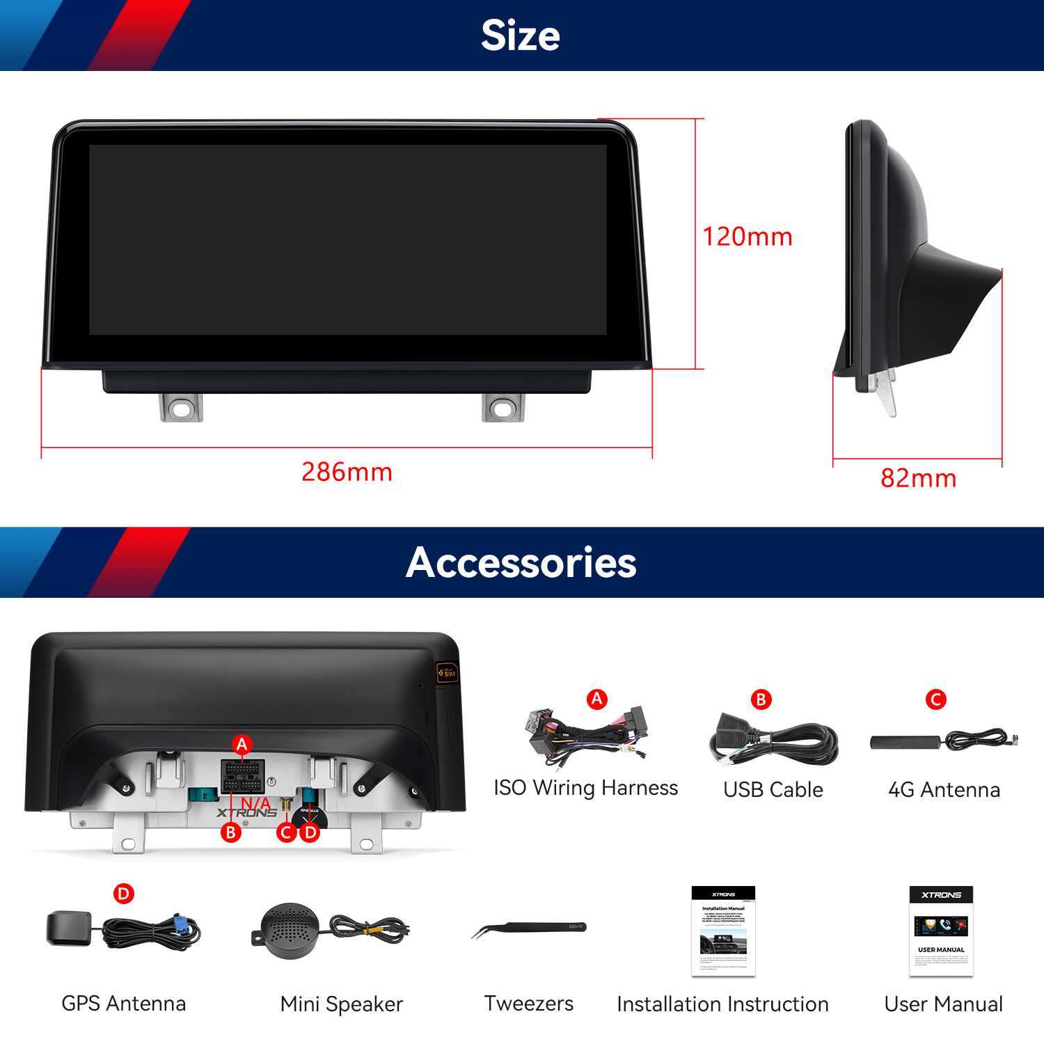 8Core Car Stereo CarPlay Android 14 GPS Navi For BMW 1/2 er F20 F21 F22 F23 NBT