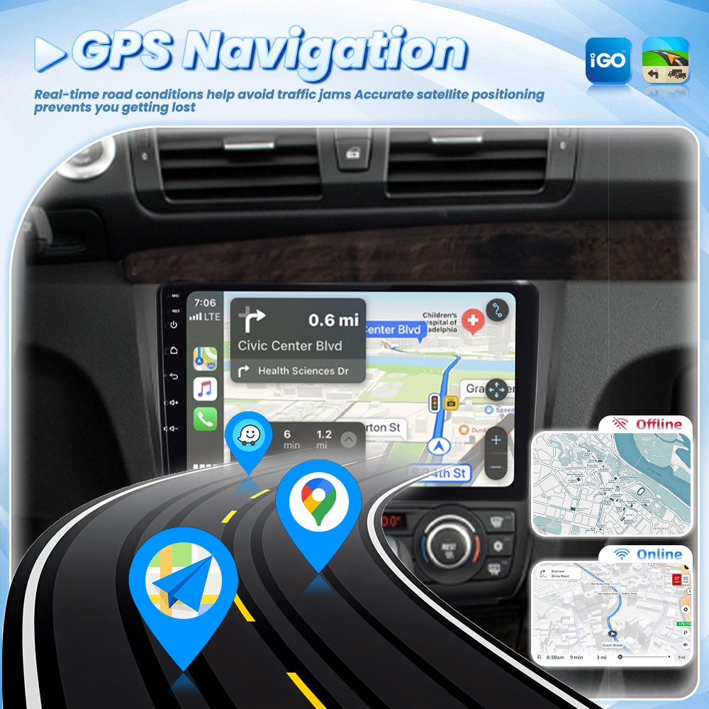4G+64GB Android15 For BMW 1 Series 128 i 135 i Car Stereo Radio GPS Navi Carplay