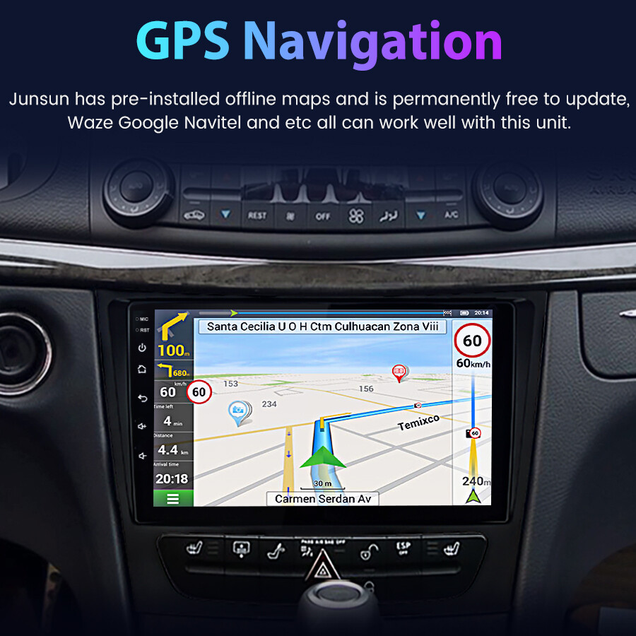 6+128GB Carplay Android Car Stereo Radio For Mercedes Benz CLS E-Class W211 W219