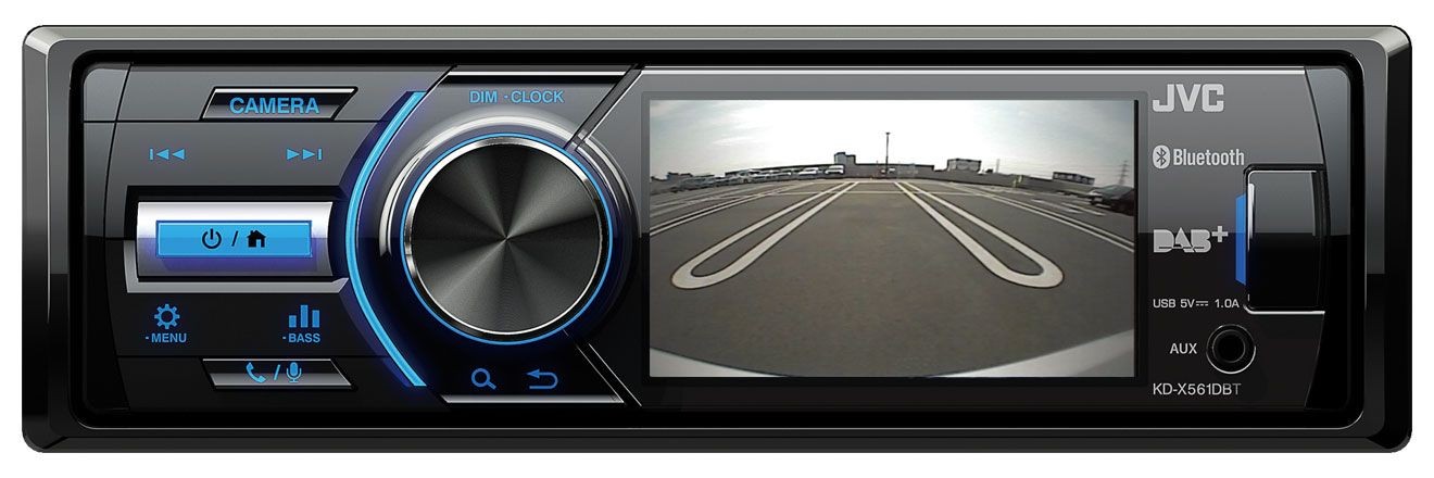 JVC KD-X561DBT MP3-Autoradio mit Bluetooth DAB USB iPod AUX-IN
