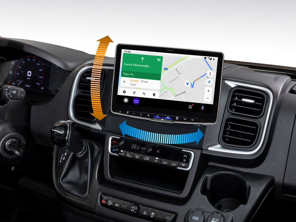 Alpine ILX-F115DU8S Fiat Ducato Series 8 Car Radio Swivel