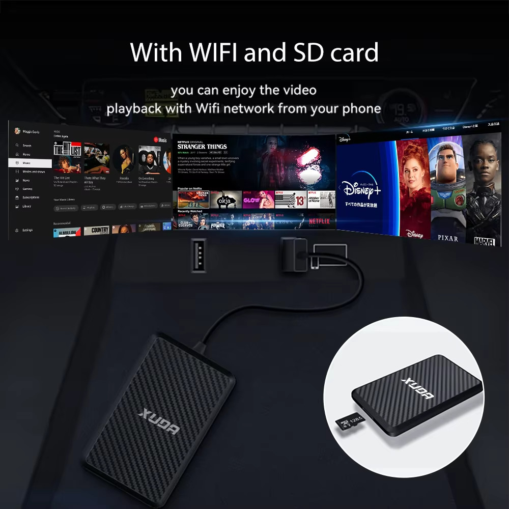 Android 14 AI Box Wireless CarPlay Android Auto 4GB RAM 64GB ROM Plug & Play