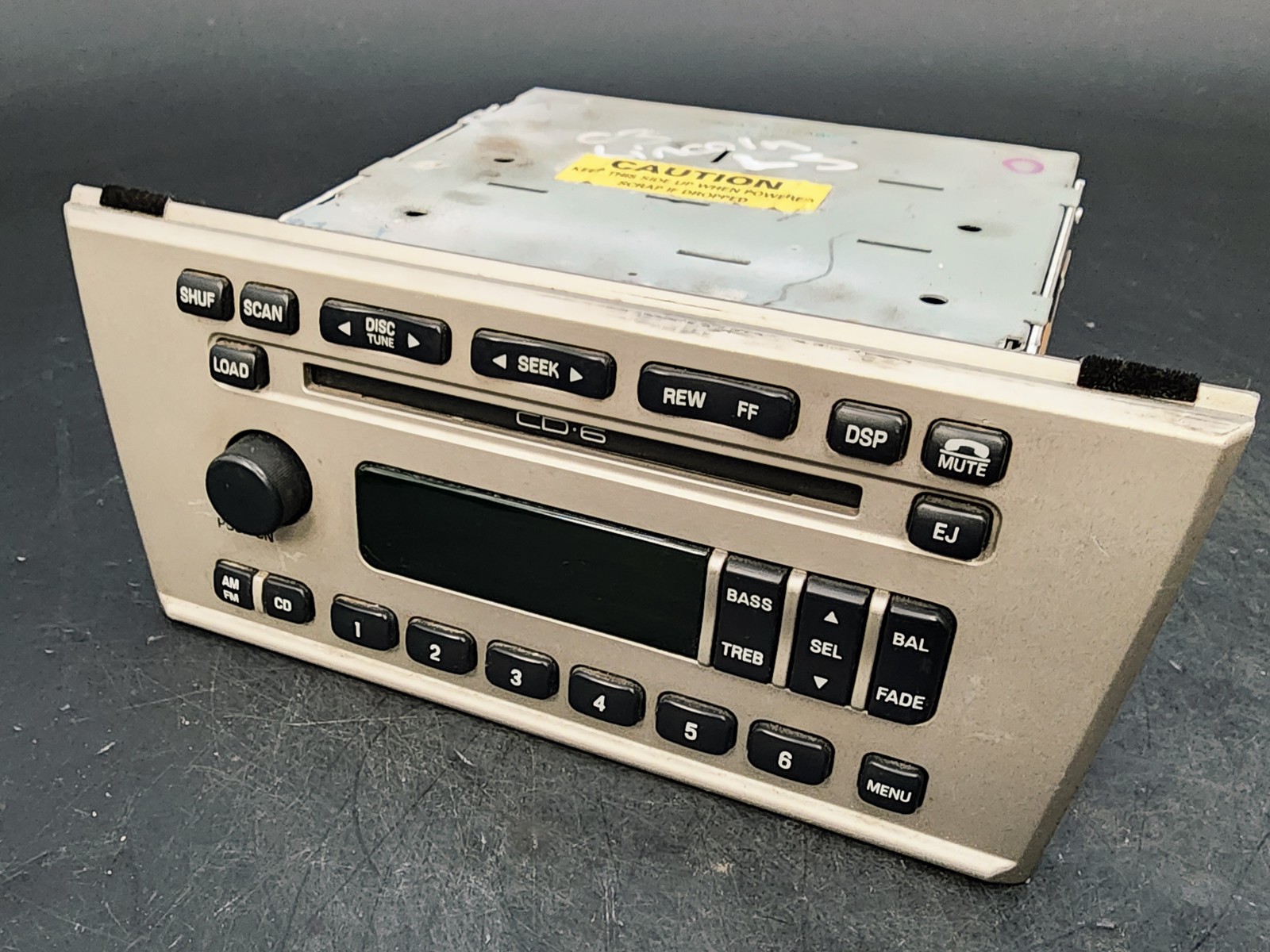 OEM 03-06 Lincoln LS Radio CD Changer 3W4T18C815AD Silver/Black Used