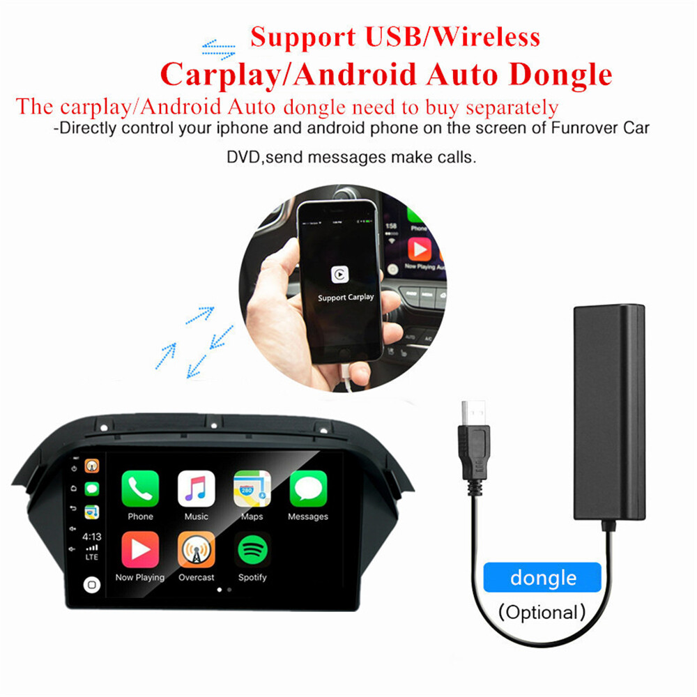 For 2007-2013 Acura MDX Stereo Radio Android 12.0 GPS Nav Head Unit Wifi FM 9″