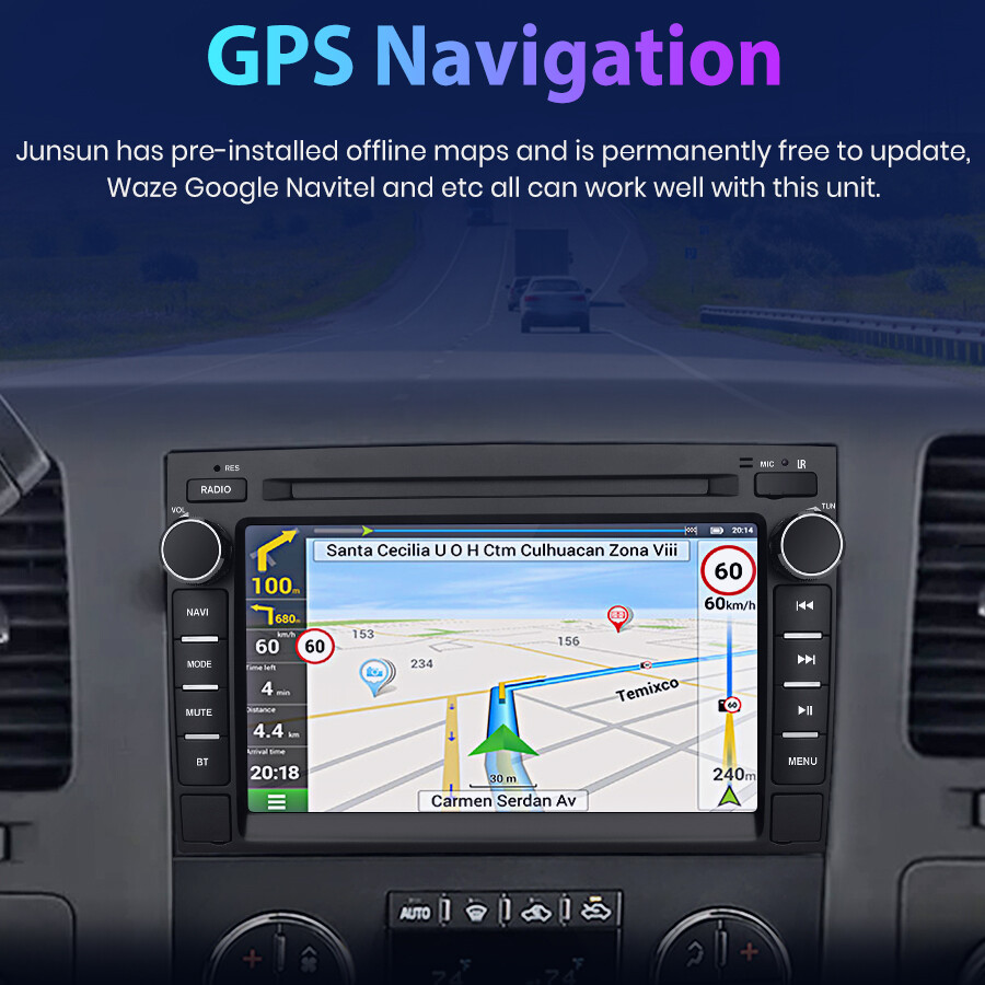 Android 15 Touch Screen Car Stereo Radio For GMC Yukon Sierra Chevrolet Chevy