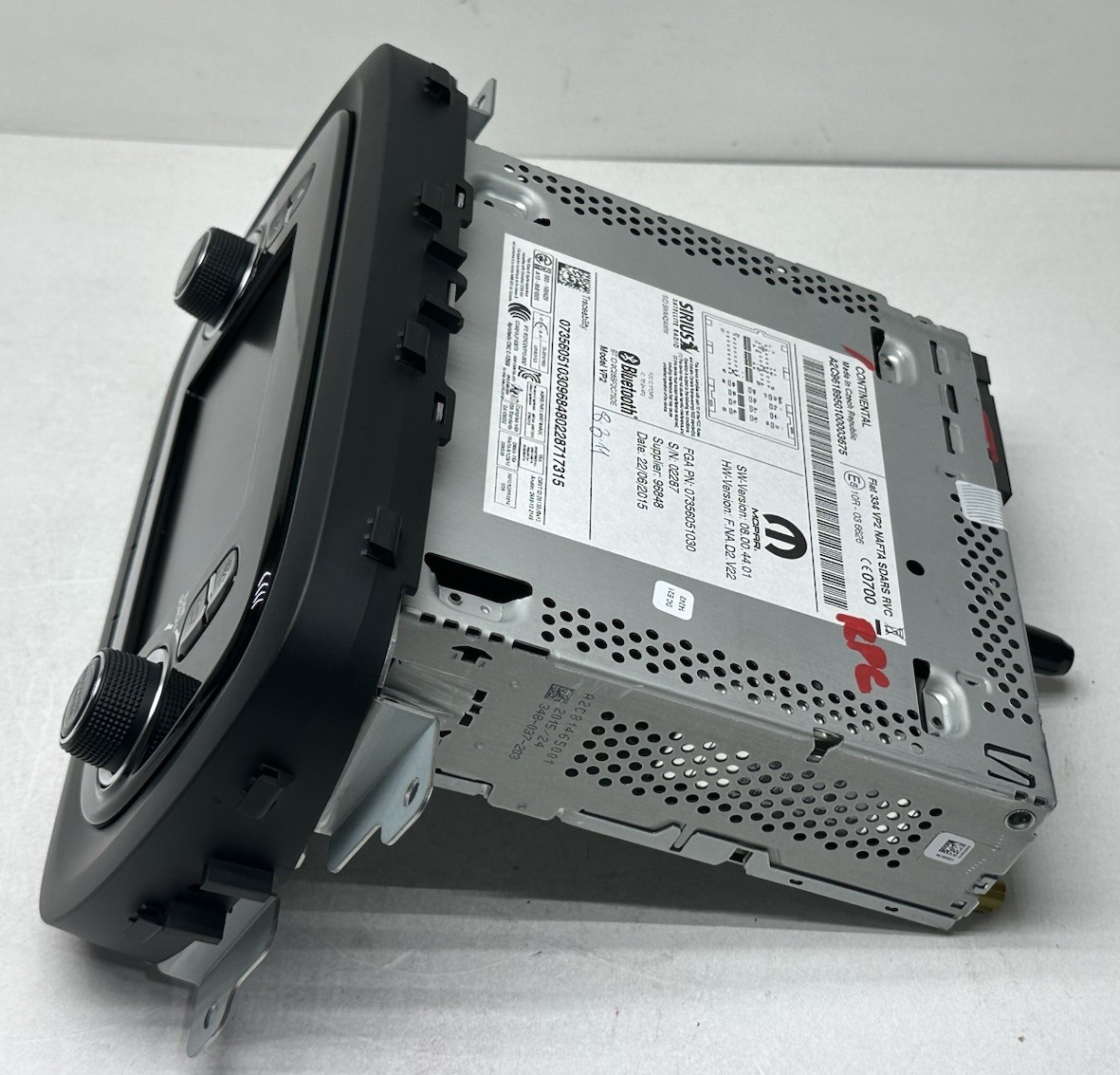 2015-2019 Fiat 500X Radio Audio FM/AM Display Receiver 5″ Screen VP2 Unit OEM