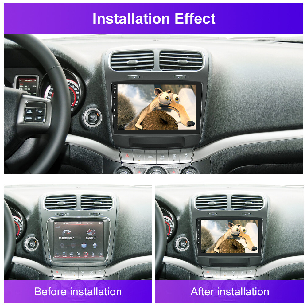 9 Android 13.0 Car Stereo Radio GPS Navi Wifi Player for Dodge Journey 2012-14
