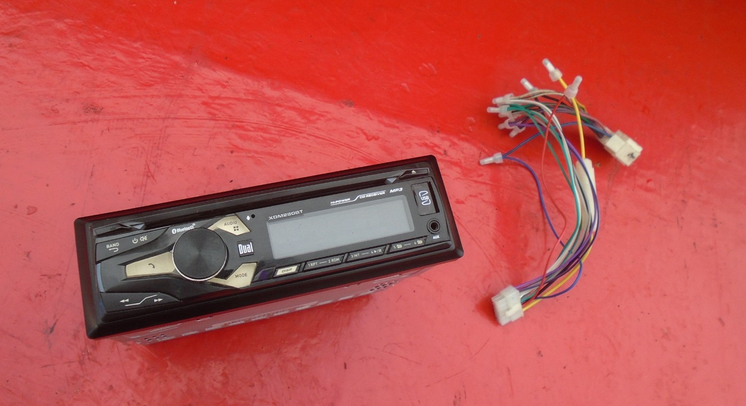 Dual XDM280BT 1-DIN Bluetooth Car Stereo CD Player Receiver