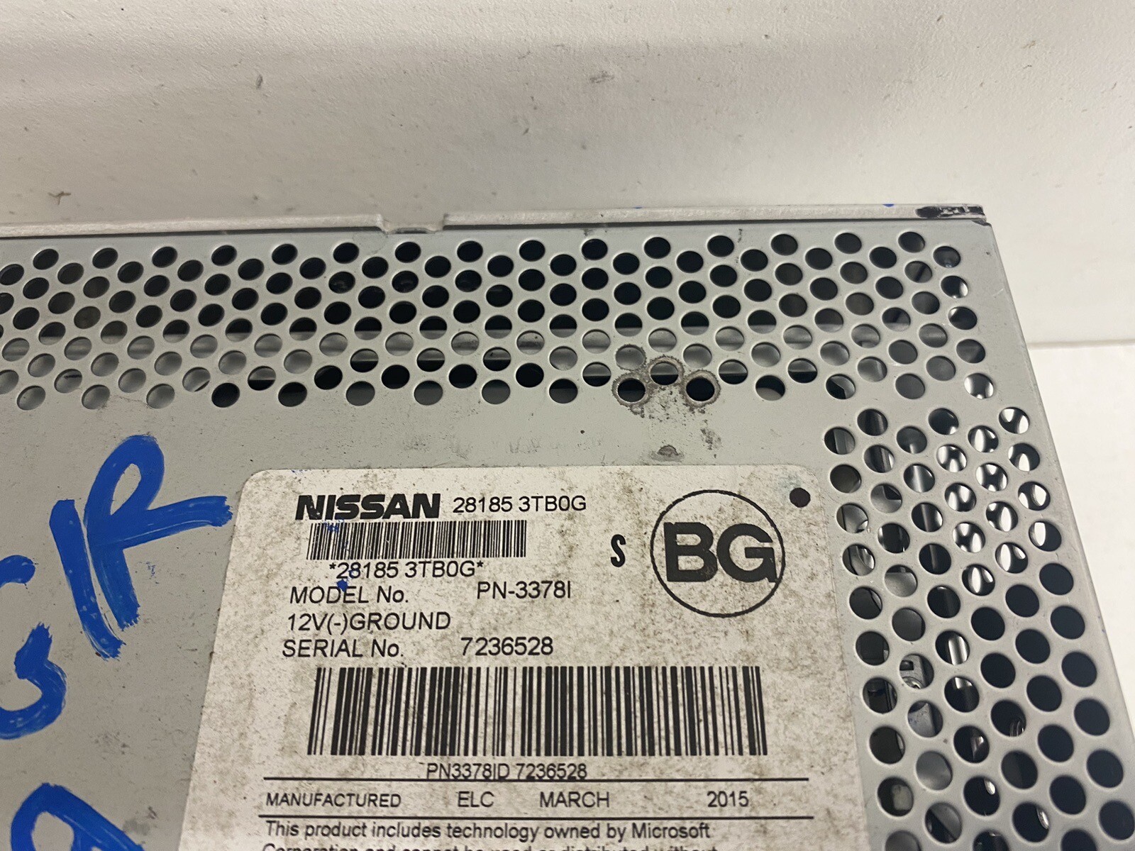 2015 Nissan Altima Base & S Model NON-NAV NON-5.5″ Radio Stereo 28185 3TB0G