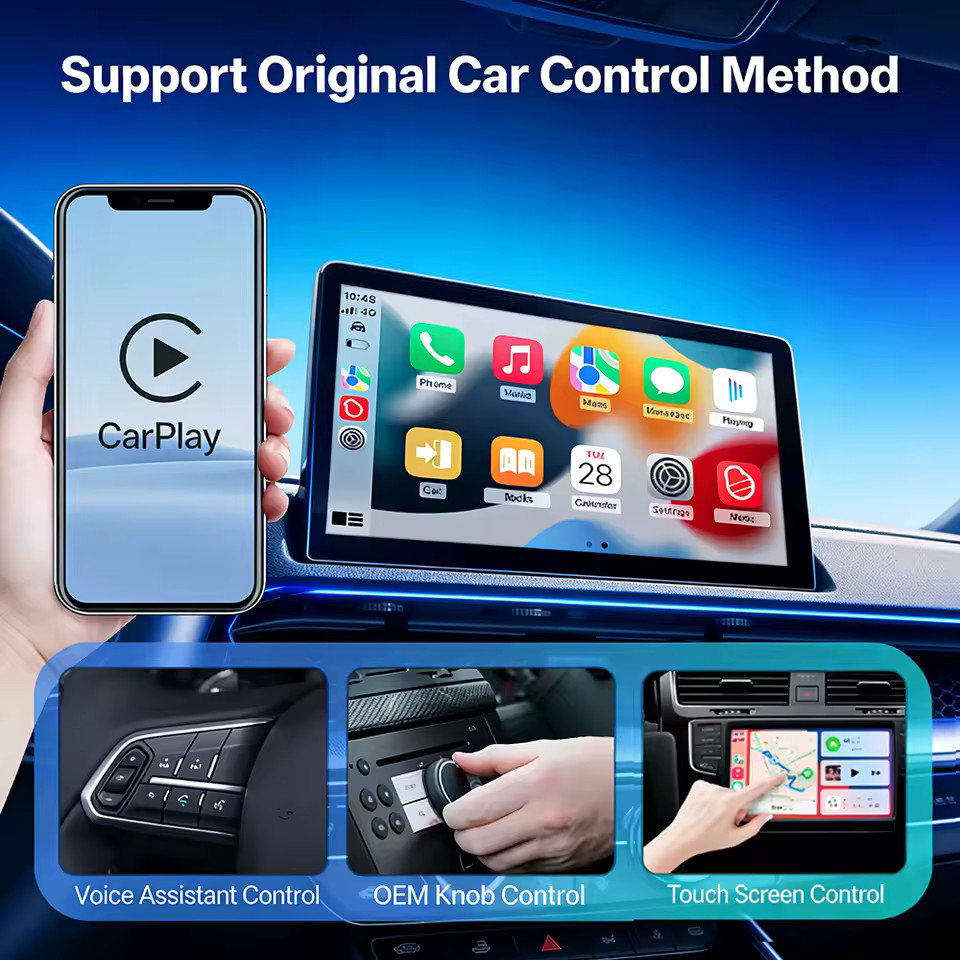 2026 Wireless CarPlay Adapter – Mini Plug & Play for iOS & Android Auto