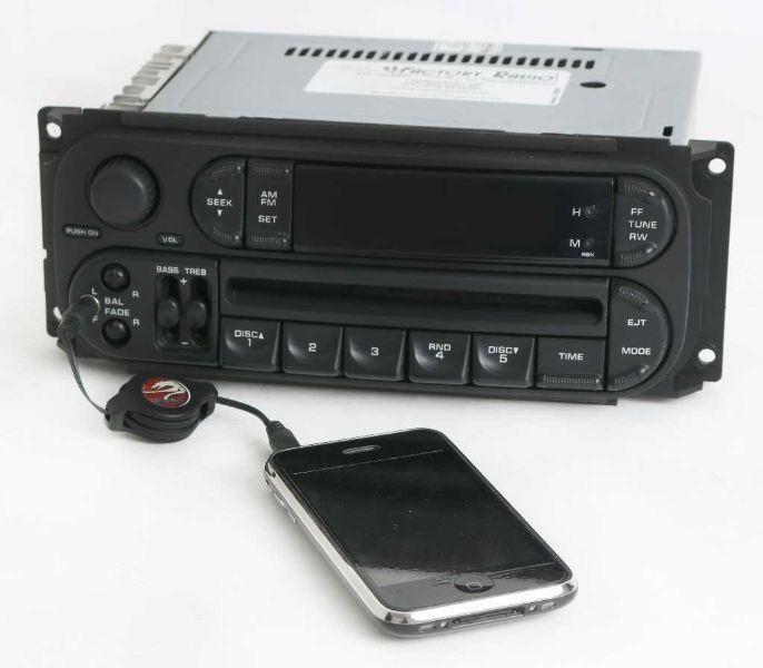 Dodge Caravan 2007 AM FM Radio CD Player w Aux Input P05091506AE Slider Ver RBK