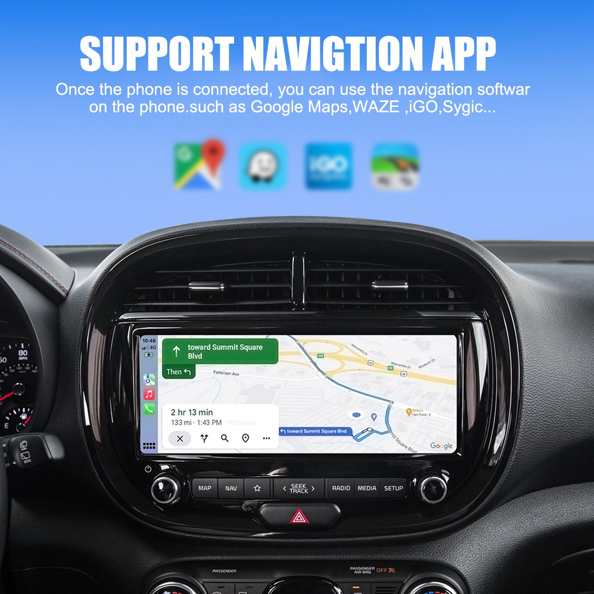 2-IN-1 USB Car Auto Wireless CarPlay Adapter Android Wireless Dongle Plug ＆ Play