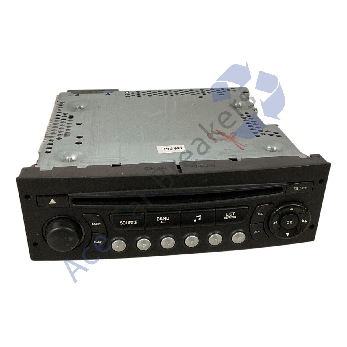 Peugeot 207 Sw 06-14 Stereo Radio Cd Player 96662669XT