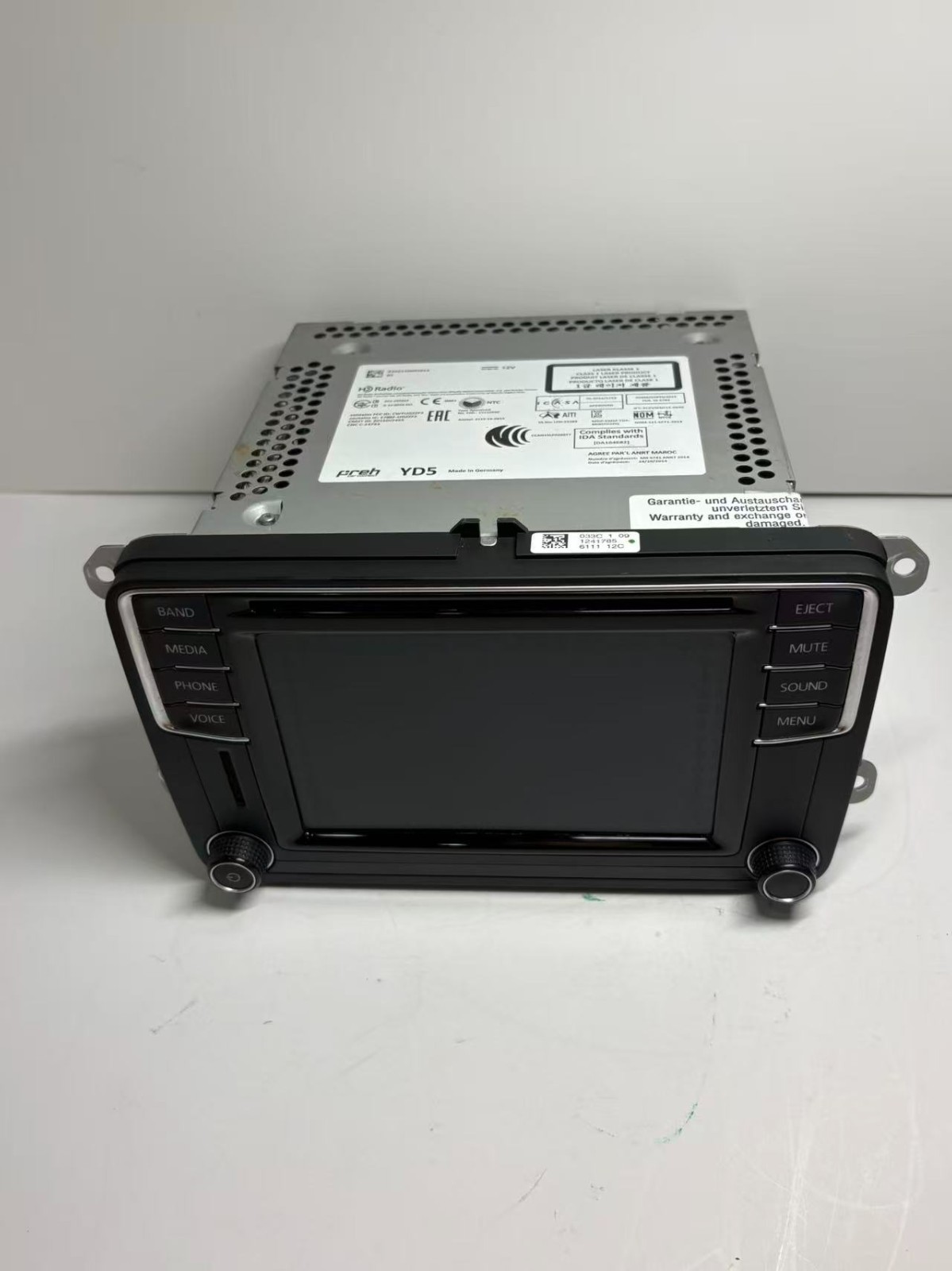 OEM 5C0035200 VOLKSWAGEN JETTA RADIO DISPLAY SCREEN RECEIVER 2016