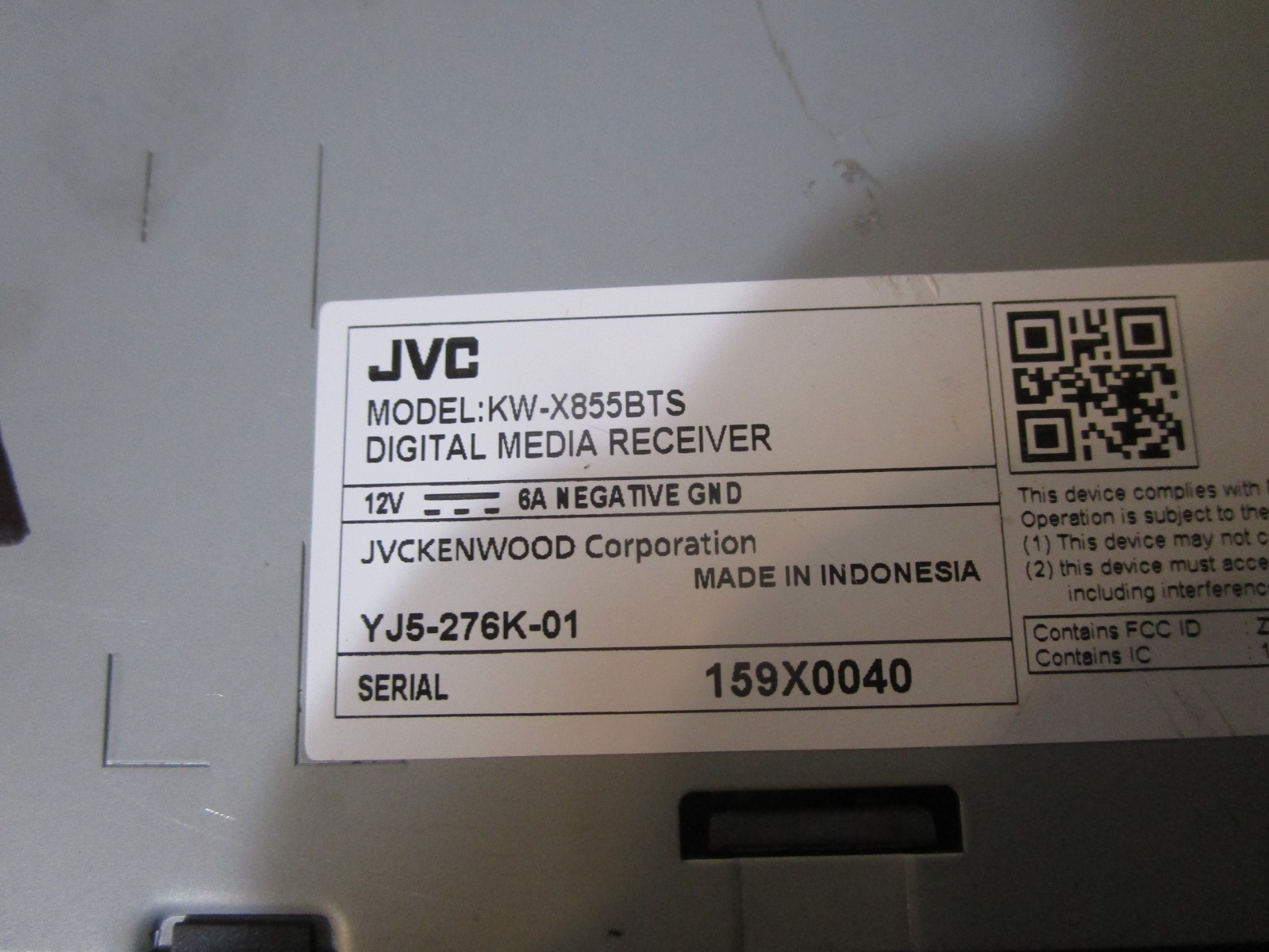 JVC Aftermarket Radio Stereo Audio Sound Receiver Equipment AMFM KW-X855BTS