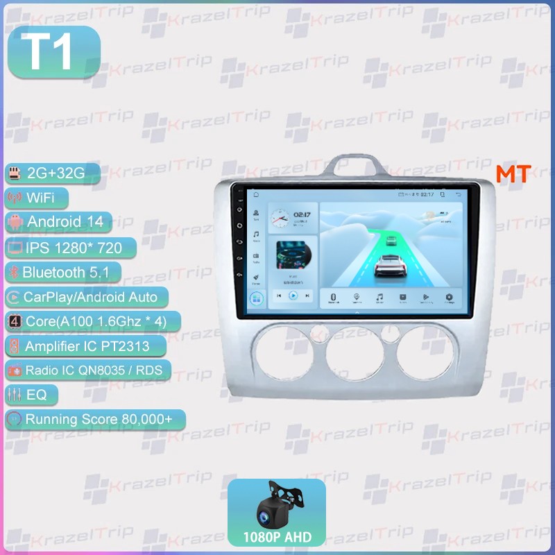 for Ford Focus 2 3 Mk2 Mk3 MT 2004 – 2011 Android Srtereo 8 Core 64G Car Radio