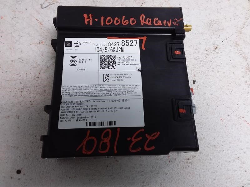 2018 GMC YUKON XL1500 Receiver OEM Part Number 842578527 w/o Face
