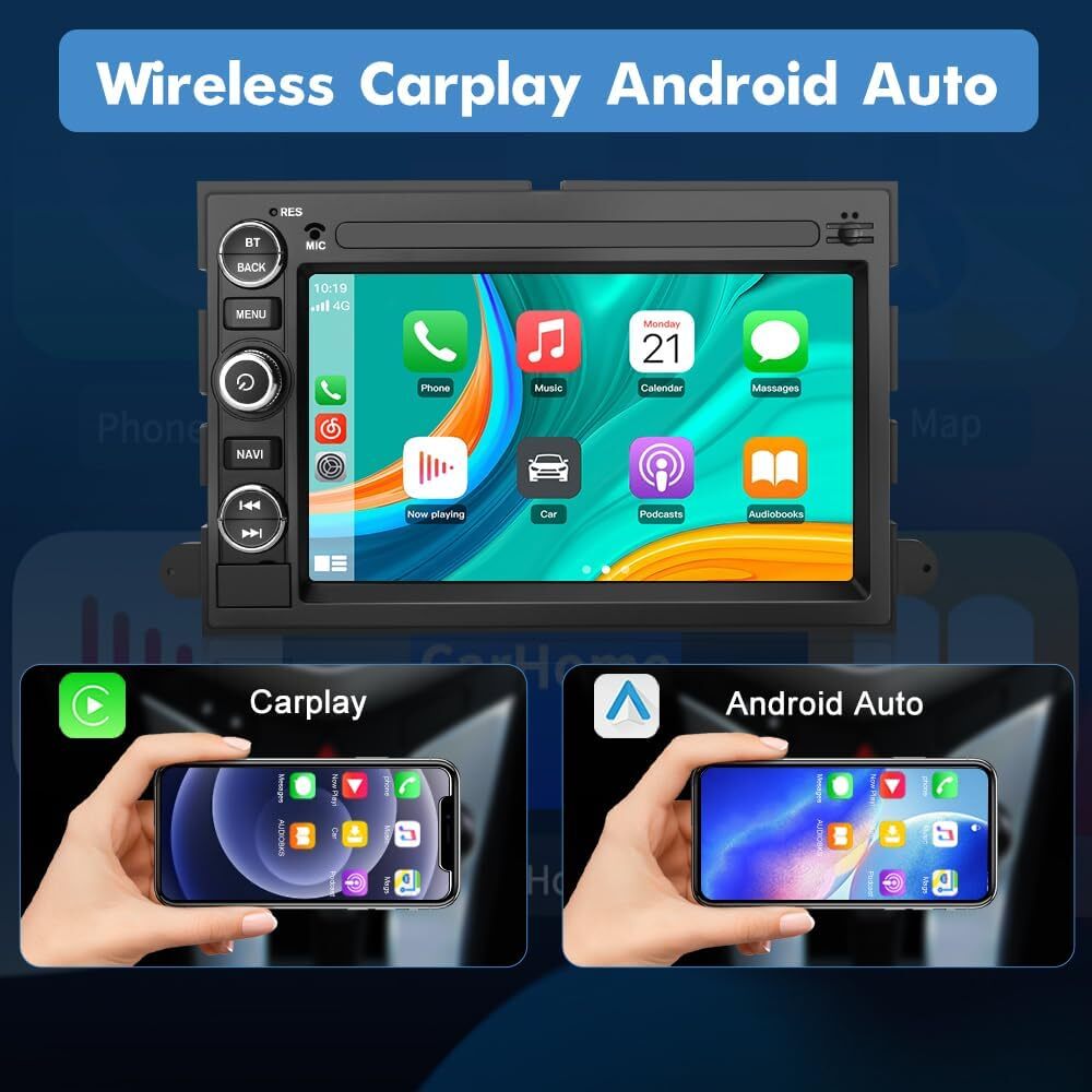 For F-250 F-350 Super Duty 2006-2014 Android 13 Carplay Stereo Radio 7″ GPS Navi