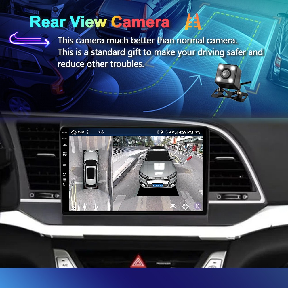 9” 8G+256G Car Radio For Hyundai Elantra 2009-2019 Android 16 GPS Navi USB WIFI
