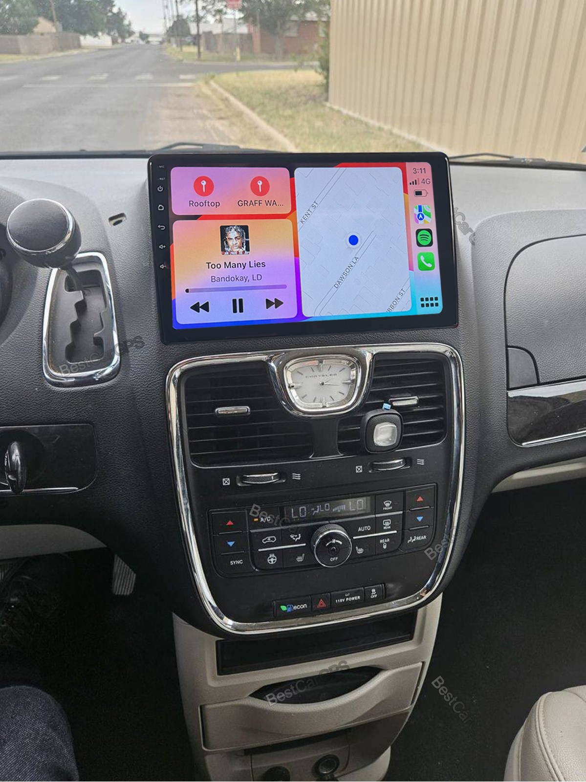 64G Carplay Android15 Car Stereo Radio GPS For Chrysler Town & Country 2008-2016