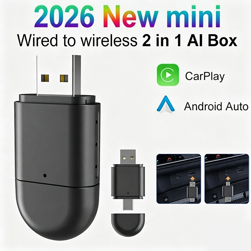 Auto Car Play Wireless Adapter CarPlay Wireless Adapter for iPhone IOS- Android