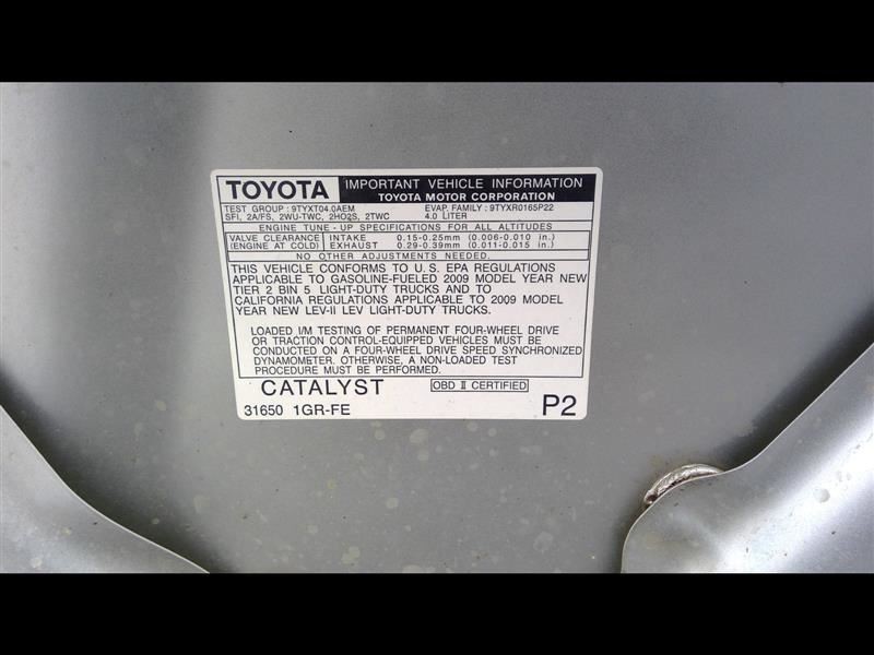 2009-11 TOYOTA TACOMA Audio Equipment Radio Receiver With CD 8612004171