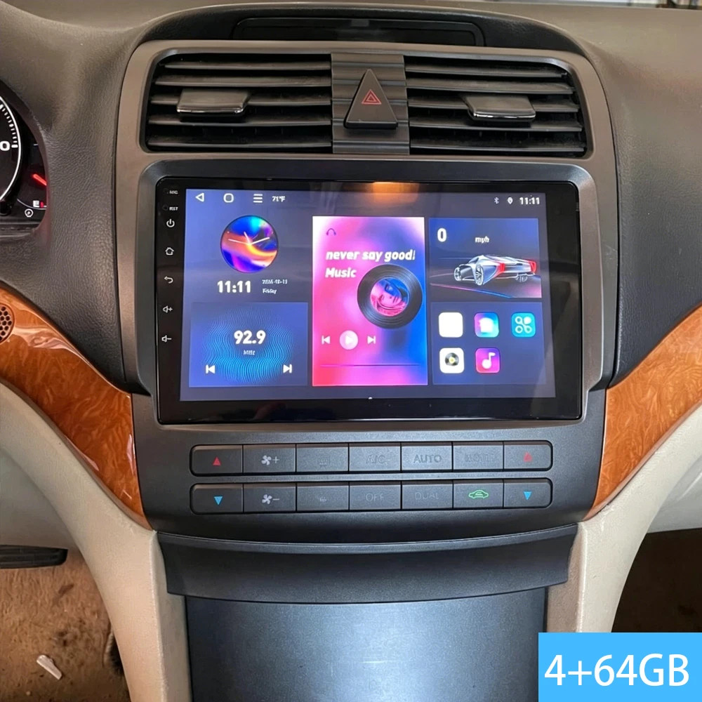 For Acura TSX 2004-2008 Car Multimedia Radio CarPlay Stereo Video GPS Android 4G