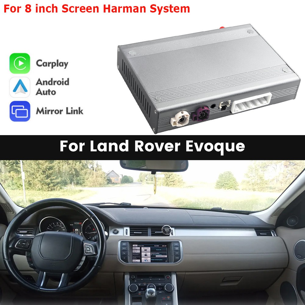 Wireless Carplay Android Auto Decoder Module For Range Rover Evoque 8″ Screen