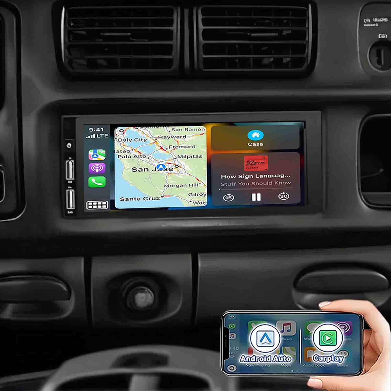 6.86in Car Stereo Radio For 1997-2002 Jeep Wrangler Android13 Carplay WIFI GPS