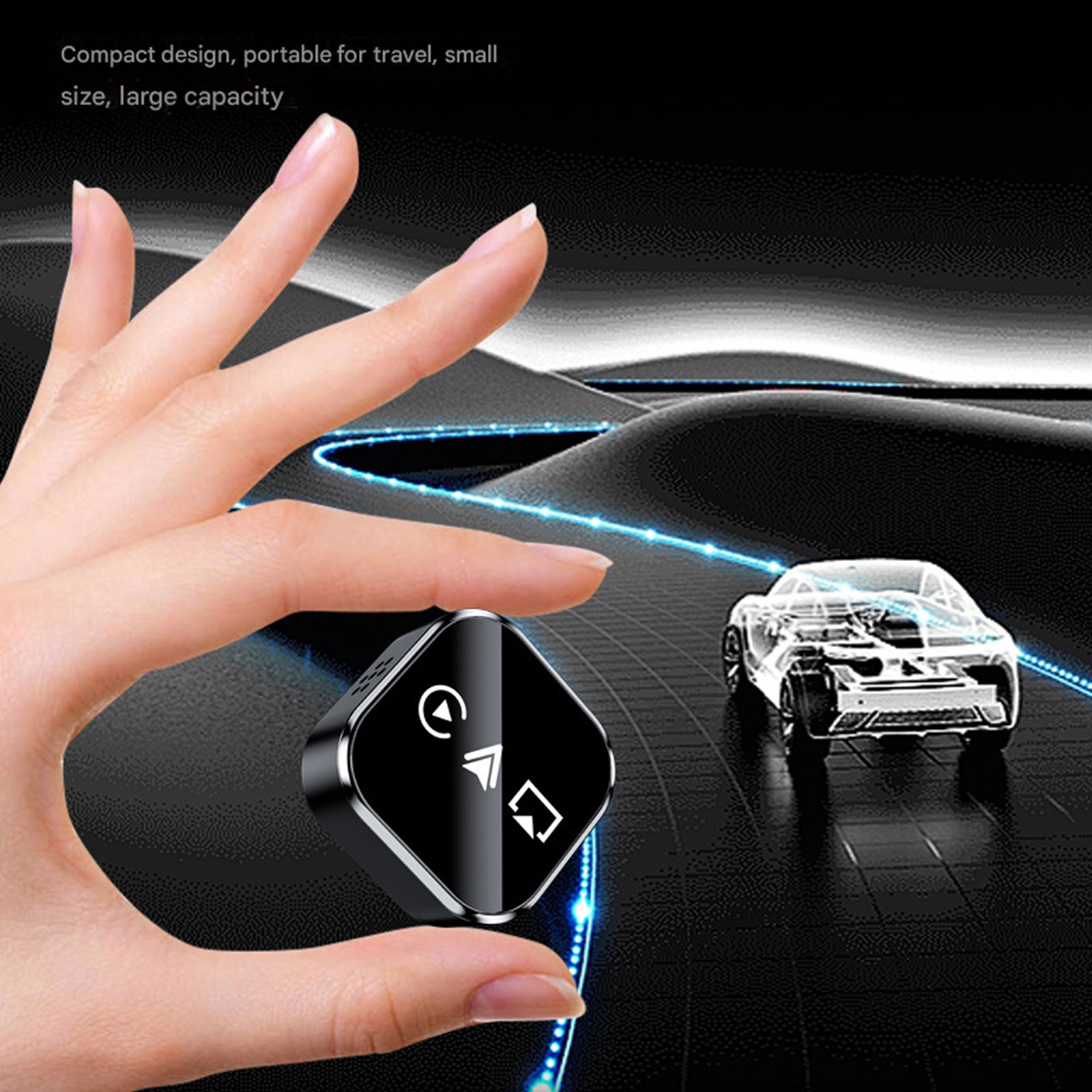 Wireless CarPlay Android Auto Mirror Link Adapter BT5.0 USB Plug & Play for Car